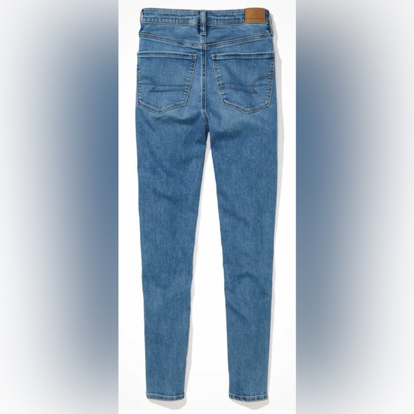 AEO 🦅 Super Stretch Jegging in Waterfall Blue size 10 Extra Long - Picture 6 of 16